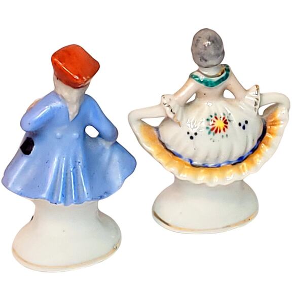1940s  4-5” Occupied Japan 1700s Style Dancing Couple Figurines - Picture 4 of 6